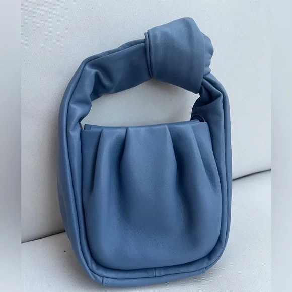 Songmont blue leather bag NWOT - Picture 3 of 3